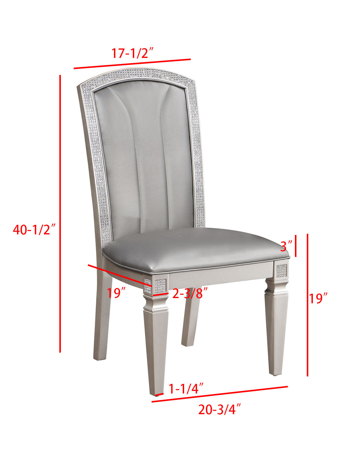 Klina Silver Champagne Dining Set 2200