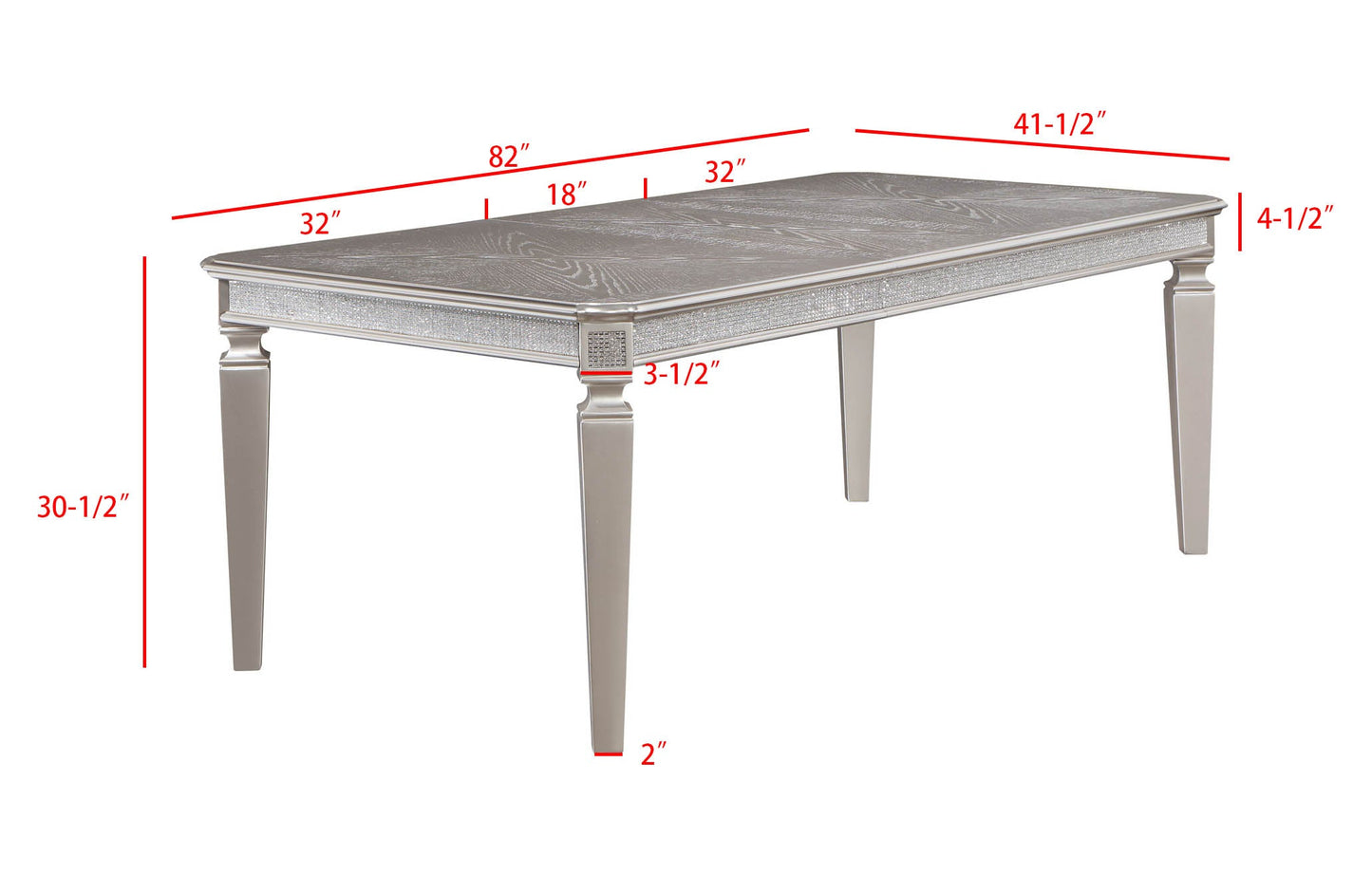 Klina Silver Champagne Dining Set 2200
