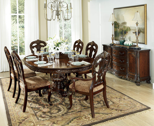 Deryn Park Cherry Extendable Round/Oval Dining Set 2243