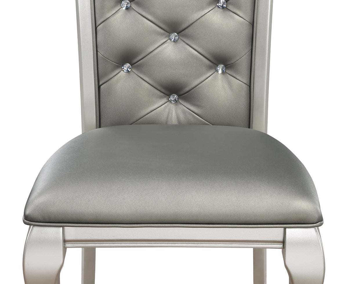 Caldwell Silver Champagne Extendable Dining Set 2264