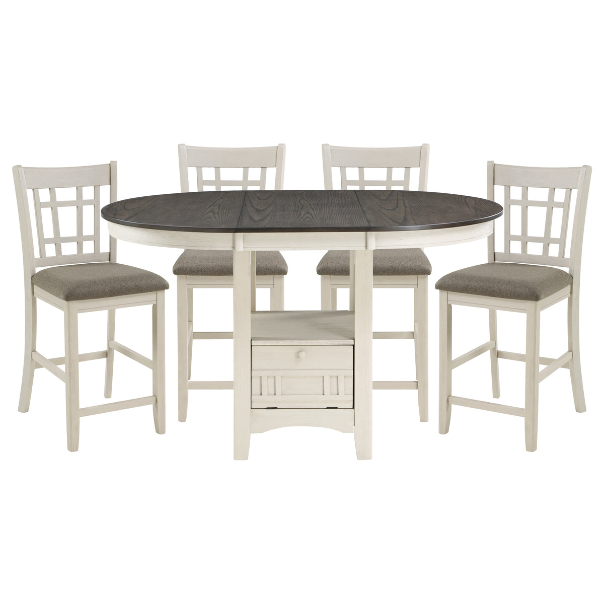 Junipero White Extendable 5pc Counter Height Set | 2423
