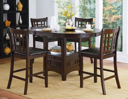 Junipero Espresso Extendable 5pc Counter Height Set | 2423