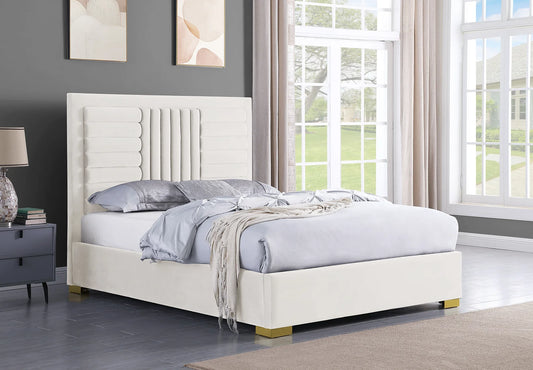 Anita Ivory Queen Platform Bed B820