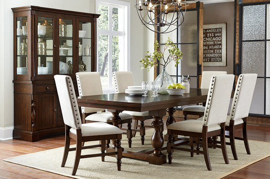 Yates Dark Oak Rectangular Extendable Dining Set | 5167