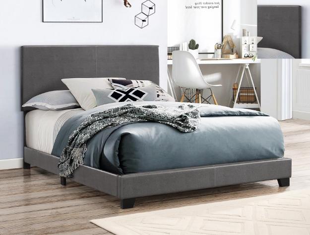 Erin Gray Faux Leather Full Bed