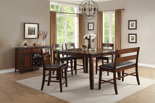 Mantello Cherry Extendable Counter Height Set | 5547
