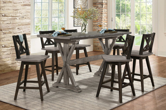 Amsonia Gray/Black Counter Height Set 5602