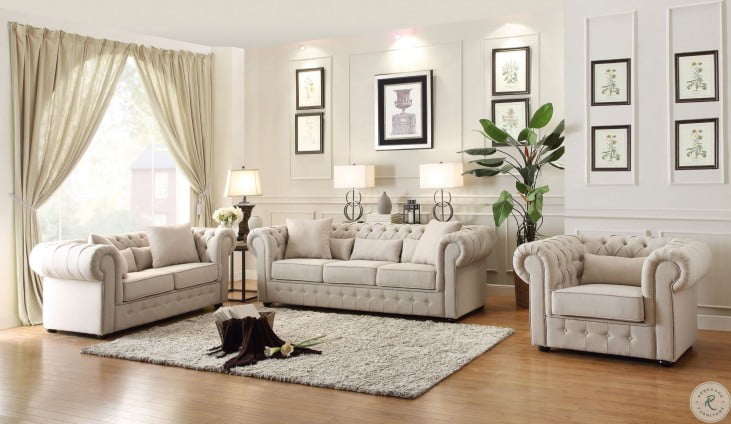 Savonburg Neutral Sofa and Loveseat 8427