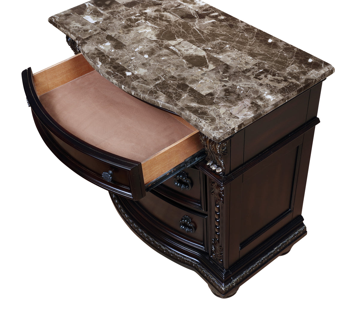Stanley Brown Upholstered Sleigh  Bedroom Set | B1600 - Harwin Furniture