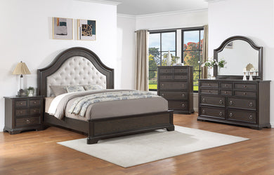 Duke Grayish Brown Upholstered Panel Bedroom Set

B1620
