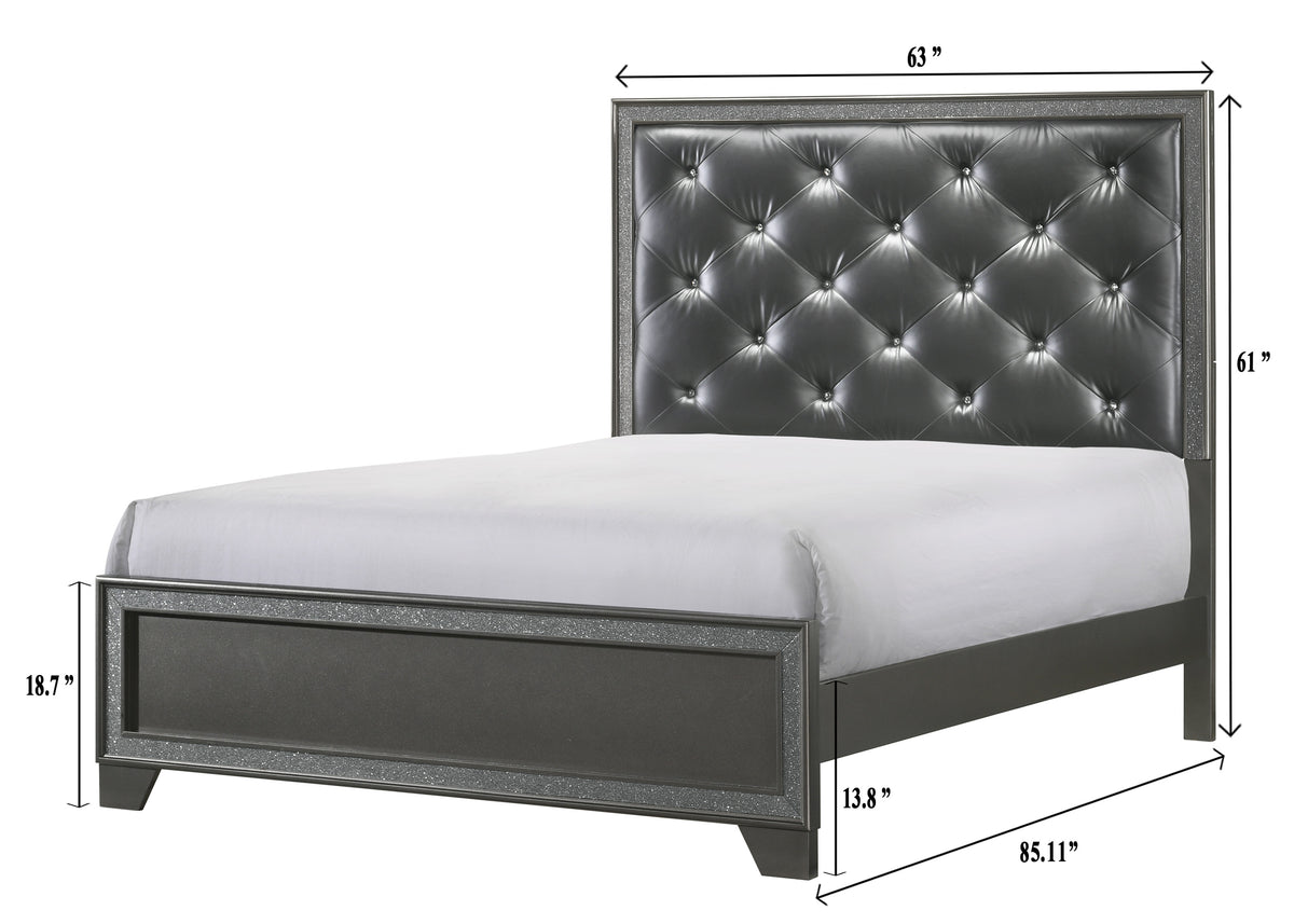 Kaia Gray Panel Bedroom Set B4750