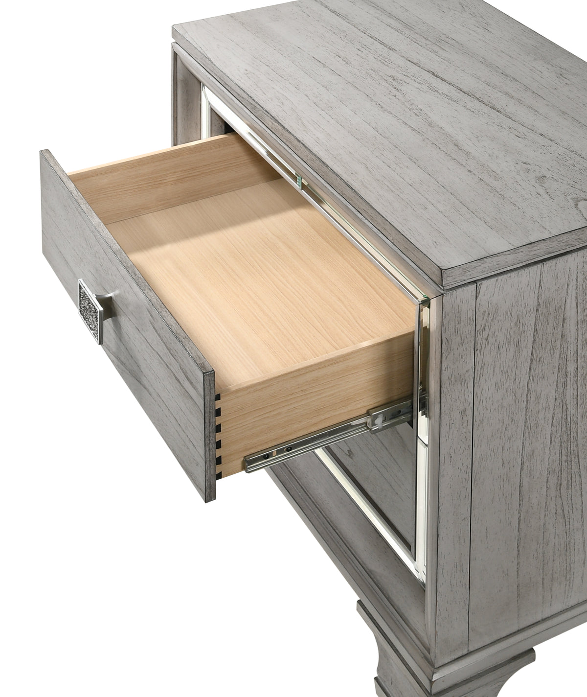 Vail  Led Gray Upholstered Panel Bedroom Set |B7200