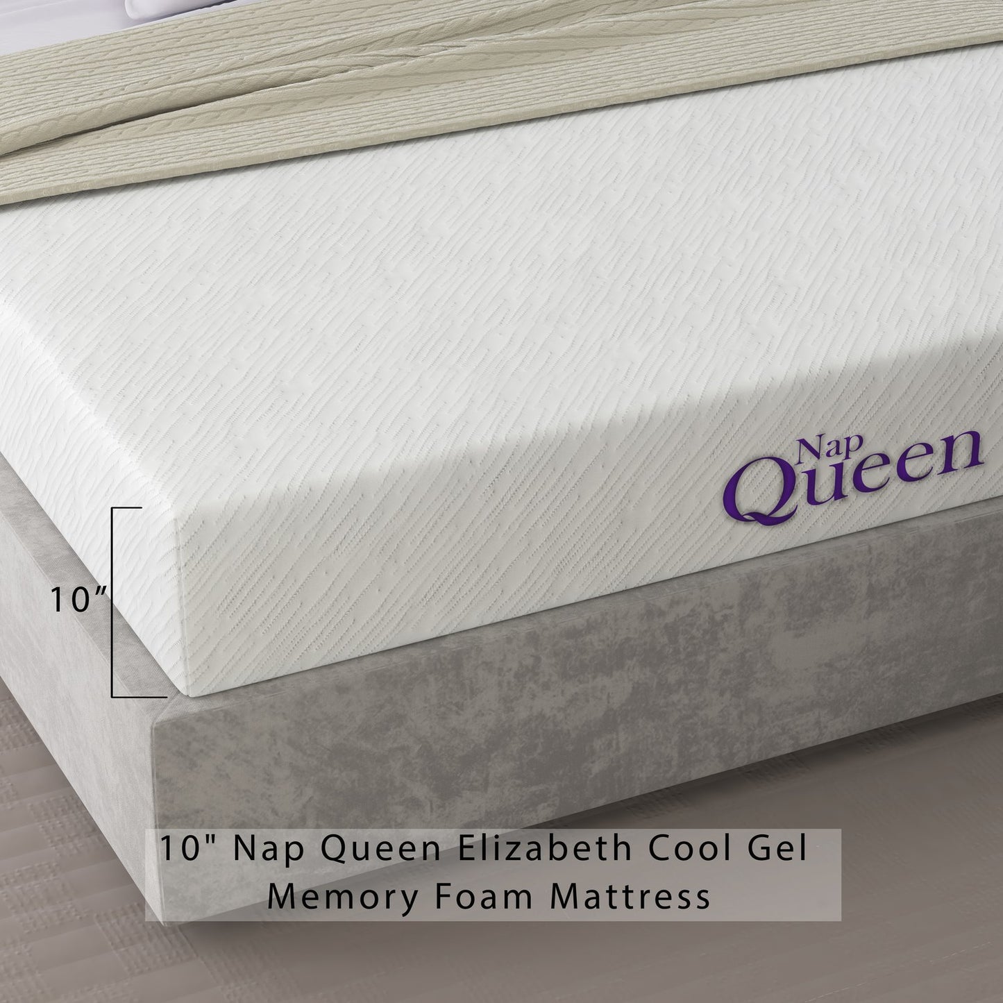 Elizabeth 8" King Gel Memory Foam Mattress (MEDIUM FIRM)