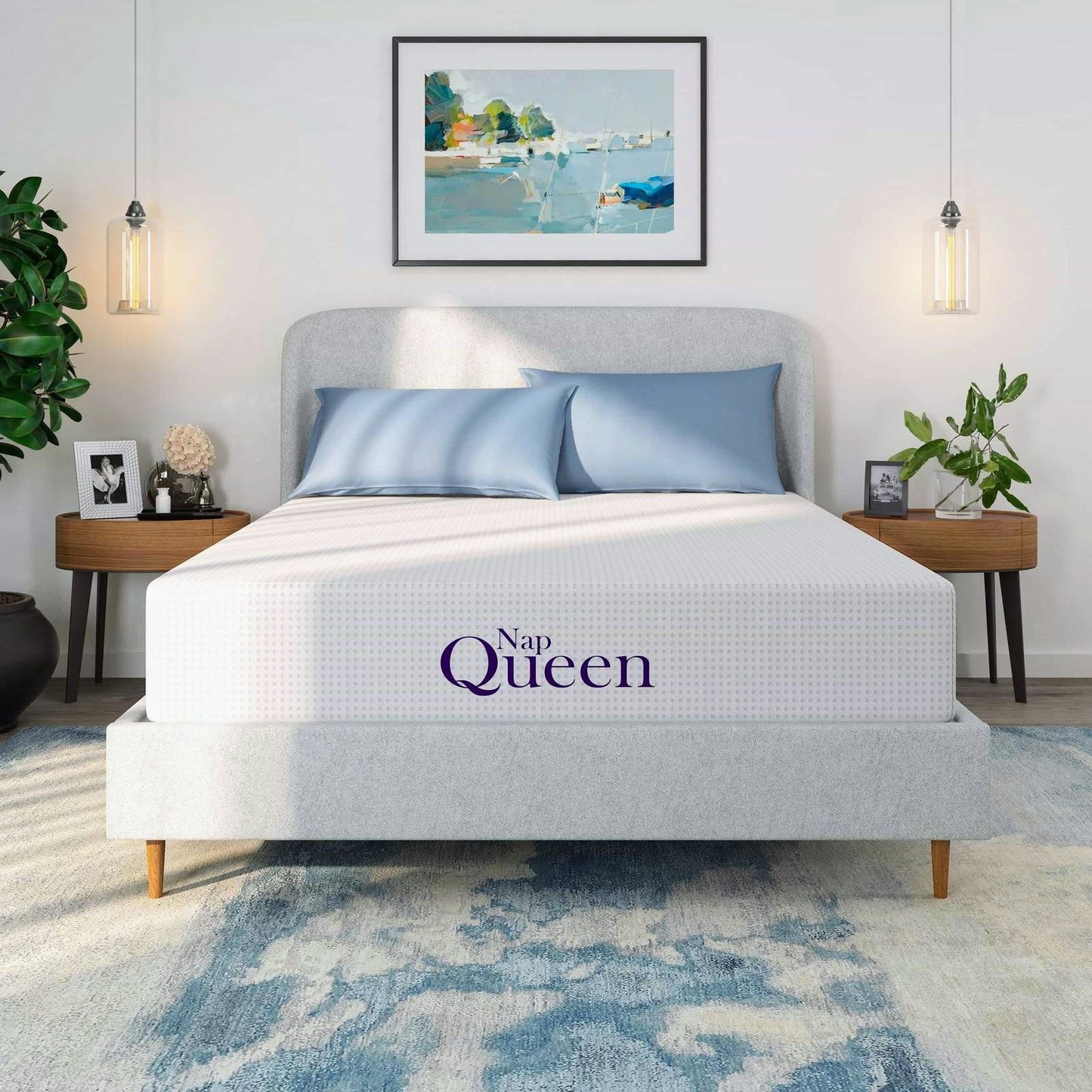 MARGARET 14" TWIN MEDIUM CHARCOAL INFUSED VISCOELASTIC MEMORY FOAM MATTRESS