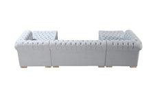 Load image into Gallery viewer, Lauren Pearl Velvet Double Chaise Sectional