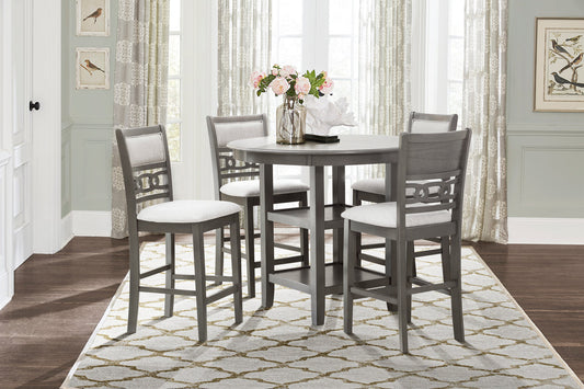 Mia Gray 5pc Counter Height Set SH1155