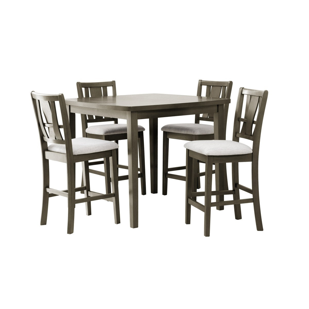 Mindy Grey 5pc Counter Height Set