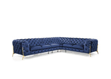 Load image into Gallery viewer, Lori Blue Velvet Sectional MI 1346A