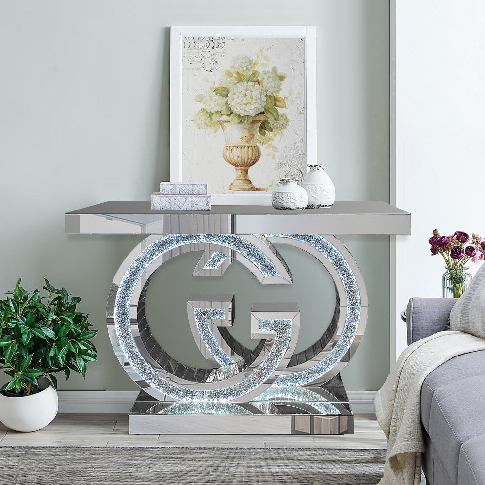 A23 Multicolor LED Console Table