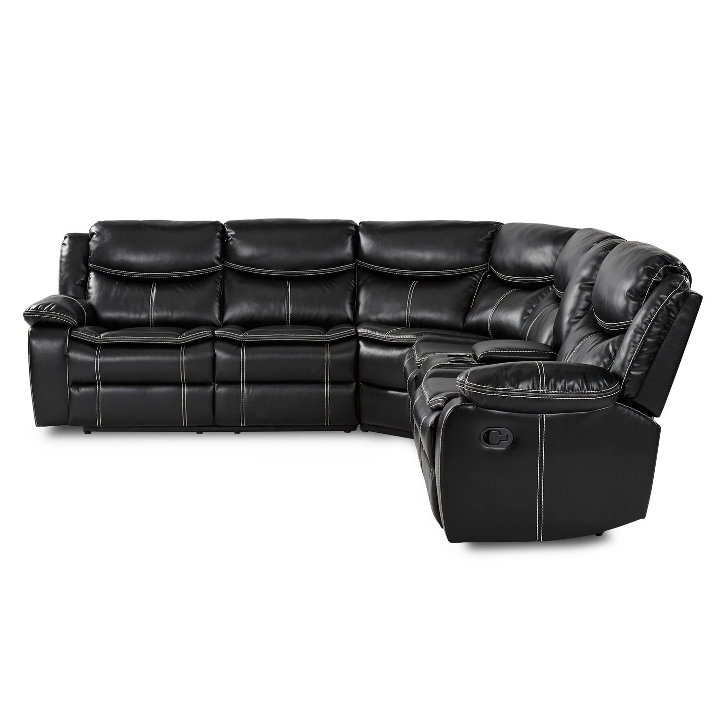 Bastrop Black Reclining Sectional 8230