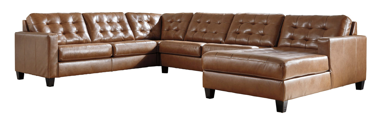 Baskove Auburn Large 4pc RAF Sectional 11102