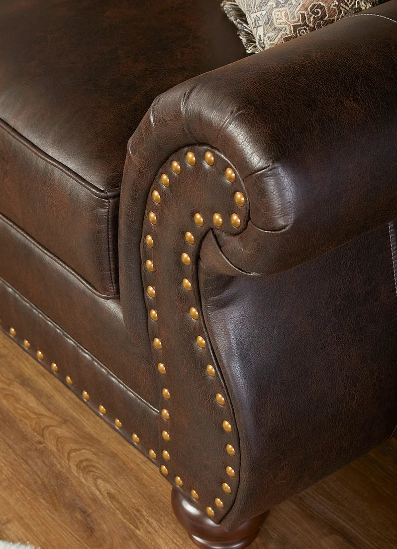 Ridgeline Brownie Sofa and Loveseat S17400