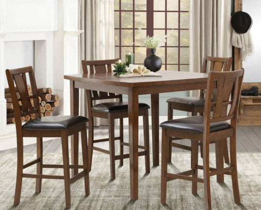Cruz Brown  Counter Height Set

 SH1156