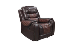 Load image into Gallery viewer, Harley Brown POWER/GENUINE TOP GRAIN LEATHER 3PC Reclining Set