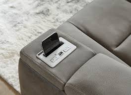 Next Gen DuraPella Slate POWER Reclining Sofa and Loveseat 22004