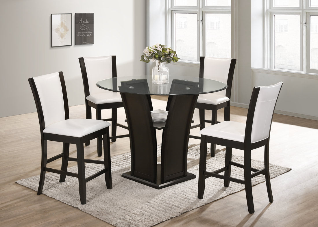 Orlando White 5pc Counter Height Set