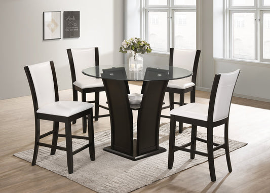 Orlando White 5pc Counter Height Set