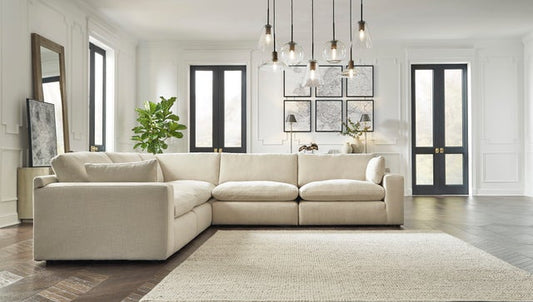 Elyza Linen OVERSIZE 5pc Moduler Sectional 10006